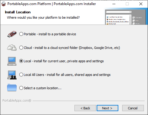Installation options